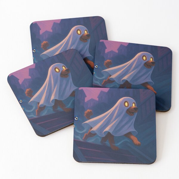 Item preview, Poodle Ghost Costume Cinematic Halloween Artwork designed and sold by Flying Doggo.