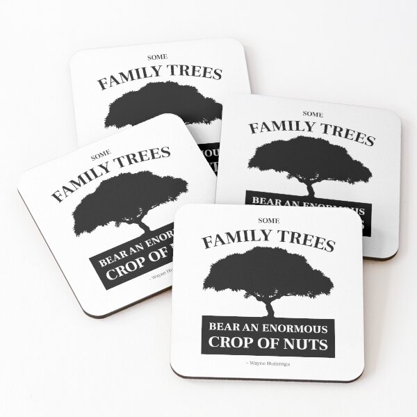 Item preview, Some family trees bear an enormous crop of nuts - Funny idiom quote (Black) designed and sold by STUDIO-72.