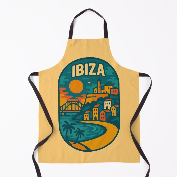 Aperçu de l'œuvre Autocollant souvenir de voyage d'Ibiza créée et vendue par rogue-design.