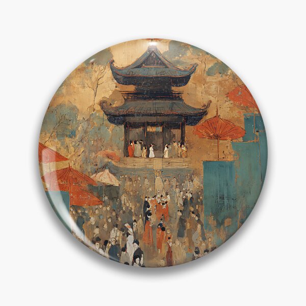 Item preview, Festive Japanese Festival Art designed and sold by bapupa.