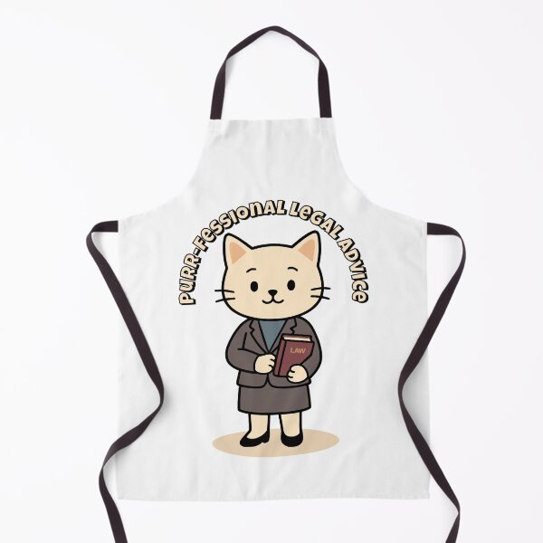 Item preview, Adorable Female Cat Lawyer with Law Book designed and sold by QRCharlie.