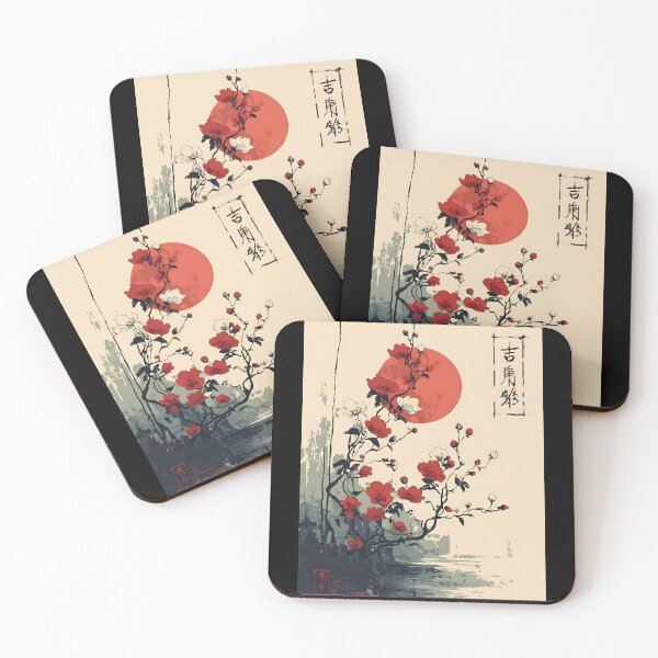 Item preview, Beautiful Japanese Flowers Art designed and sold by bapupa.