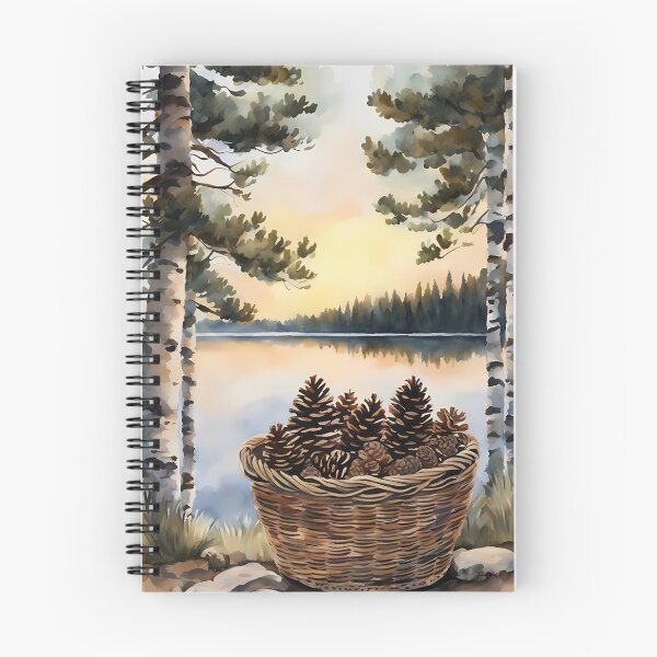 Item preview, Basket of Fir Cones designed and sold by CalmnessbyChoice.