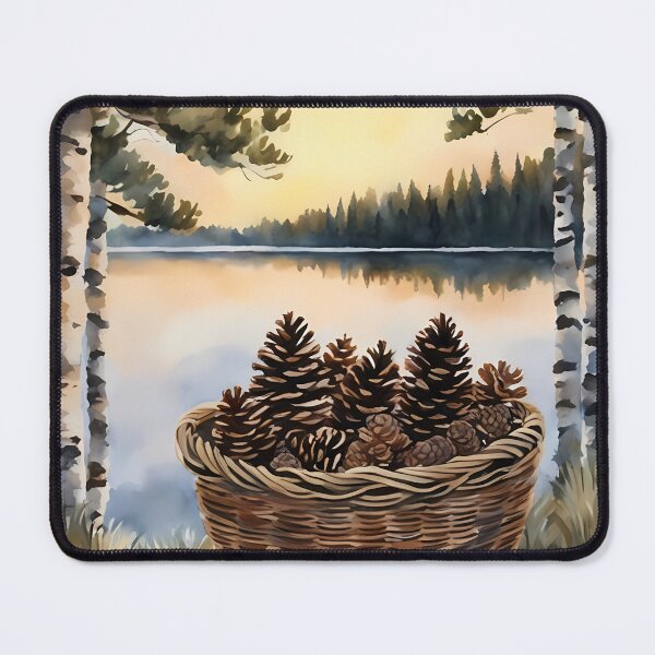 Item preview, Basket of Fir Cones designed and sold by CalmnessbyChoice.