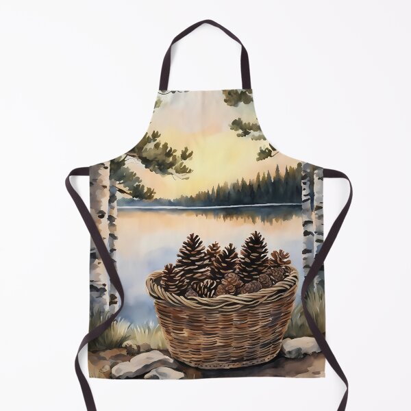 Item preview, Basket of Fir Cones designed and sold by CalmnessbyChoice.