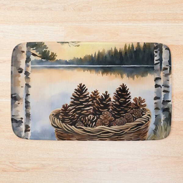Item preview, Basket of Fir Cones designed and sold by CalmnessbyChoice.