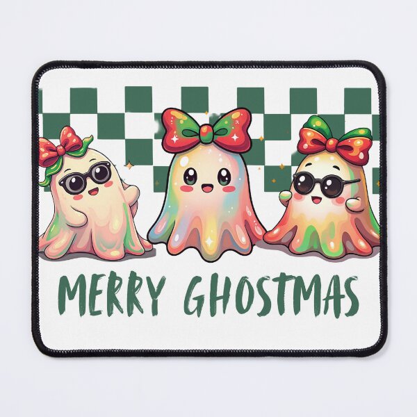 Item preview, Merry Ghostmas Cute Christmas Ghost PNG designed and sold by Stickera Hub.