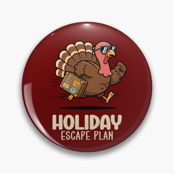 Item preview, Running Turkey with Holiday Escape Plan designed and sold by Infinitee8hirts.