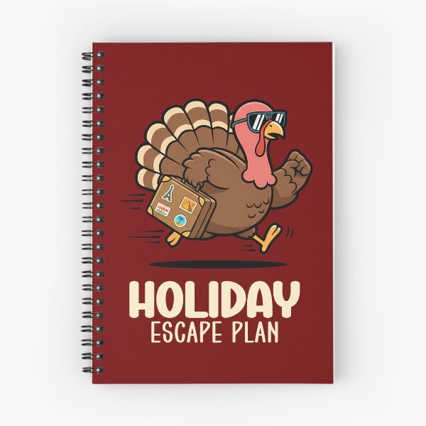 Item preview, Running Turkey with Holiday Escape Plan designed and sold by Infinitee8hirts.