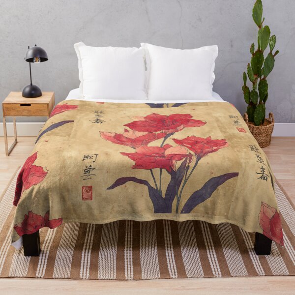 Item preview, Vibrant Japanese Flowers Art designed and sold by bapupa.