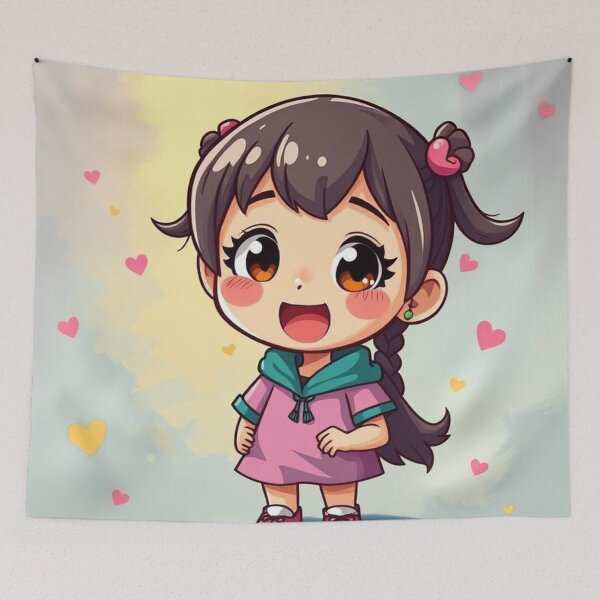 Item preview, Cartoon girl designed and sold by Tanu Biswas.