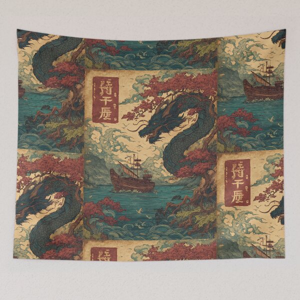 Item preview, Ancient Japanese Folklore Art designed and sold by bapupa.