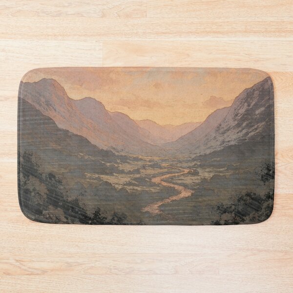 Item preview, Snowy Emerald Valley at Dusk designed and sold by WittyUnknown.