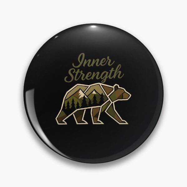 Item preview, Inner Strength Bear – Wilderness Inspired Mountain Forest Design designed and sold by Furr-n-Purr.