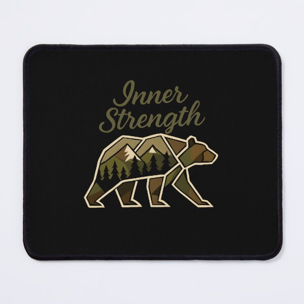 Item preview, Inner Strength Bear – Wilderness Inspired Mountain Forest Design designed and sold by Furr-n-Purr.