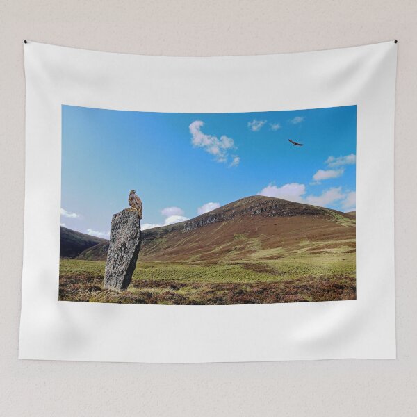 Item preview, Glen Loth Standing Stone with Golden Eagles  designed and sold by sandysshoots.