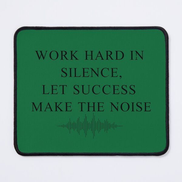 Item preview, Work Hard in Silence Let Success Make the Noise Motivational Quote Design designed and sold by MofazStyle.