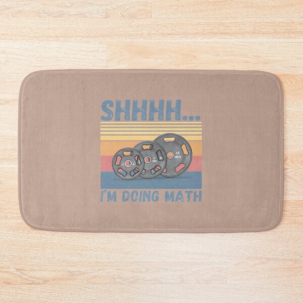 Item preview, Shhh Im Doing Math Funny Gym Workout designed and sold by scottwttees.