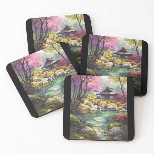 Item preview, Serene Japanese Garden Art designed and sold by bapupa.