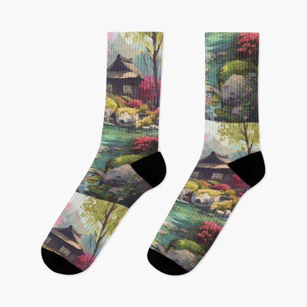 Item preview, Serene Japanese Garden Art designed and sold by bapupa.