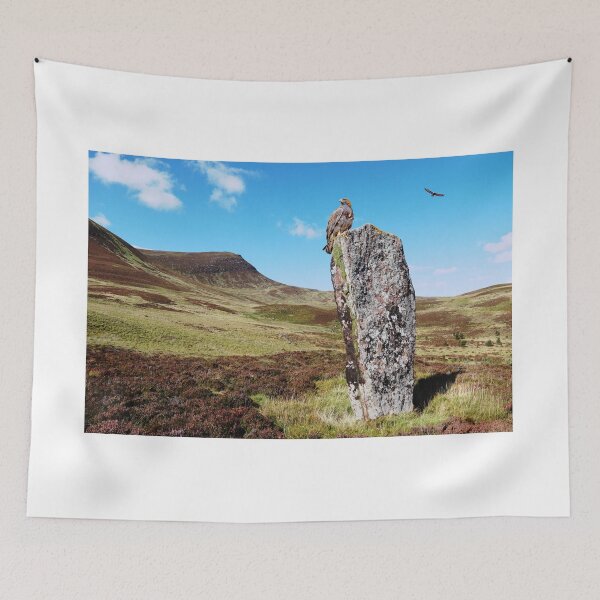 Item preview, Glen Loth Standing Stone with Golden Eagles designed and sold by sandysshoots.