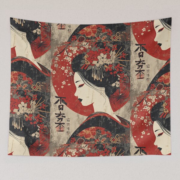 Item preview, Elegant Japanese Geisha Art designed and sold by bapupa.