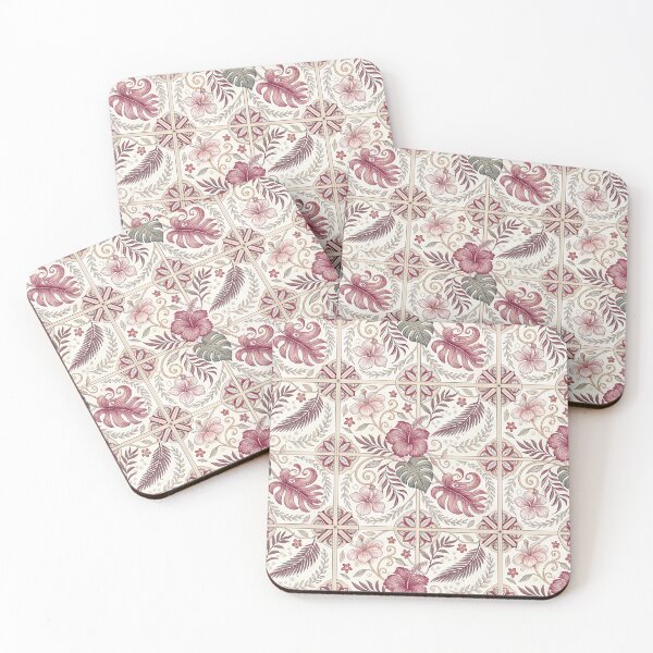 Item preview, Ornamental Hibiscus Tile Pattern designed and sold by ML-Media.