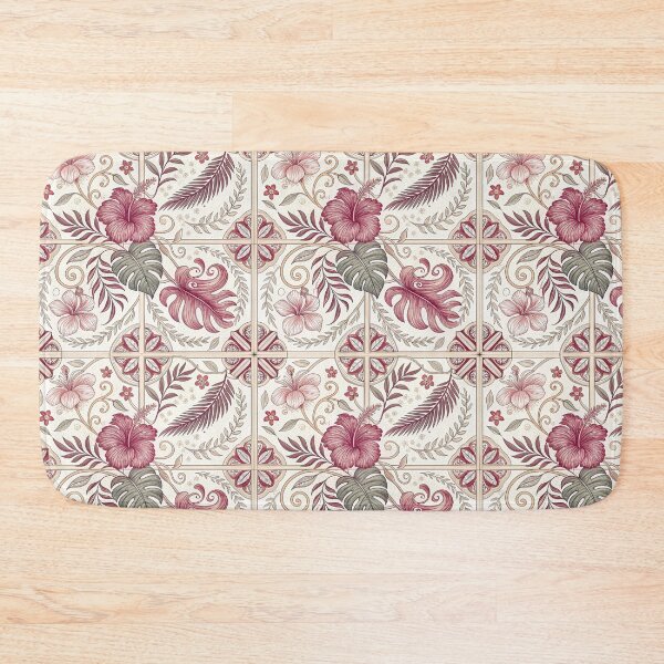 Item preview, Ornamental Hibiscus Tile Pattern designed and sold by RGShirtWorks.