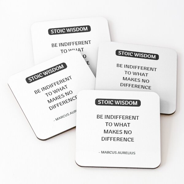 Item preview, Stoic Quotes - Marcus Aurelius - Philosophical Inspiration - Be Indifferent to What Makes No Difference designed and sold by Inspirationmotivation.