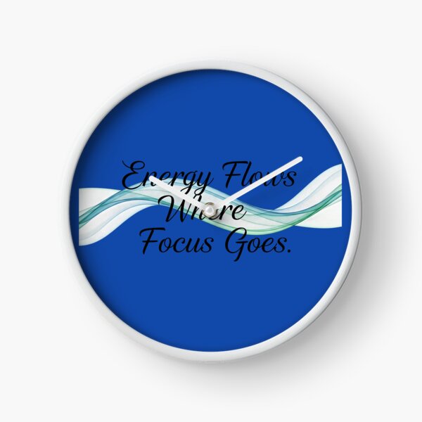 Item preview,  Energy Flows Where Focus Goes Motivational Quote Design designed and sold by MofazStyle.