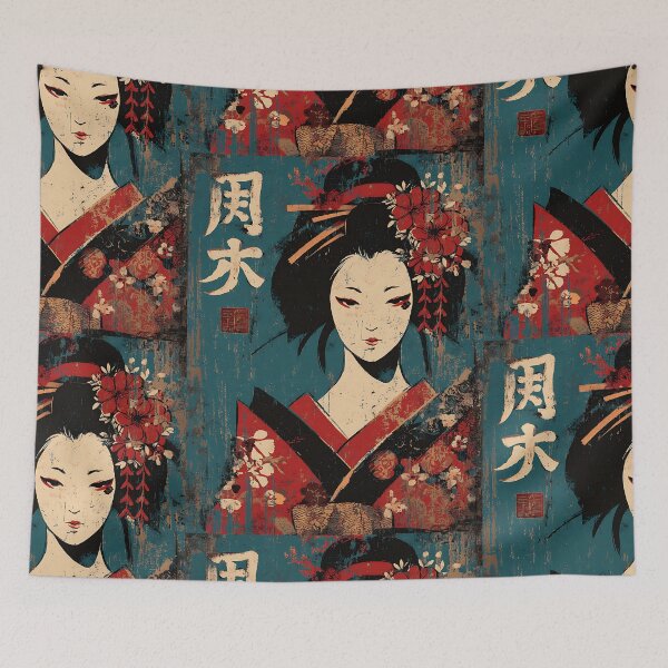 Item preview, Traditional Japanese Geisha Art designed and sold by bapupa.