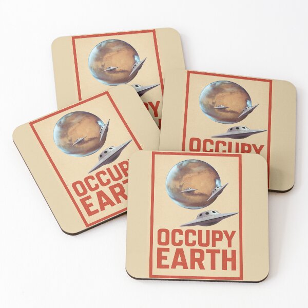Item preview, Occupy Earth – Retro Alien Invasion Vintage Sci-fi Vibes designed and sold by WheresMyMojo.