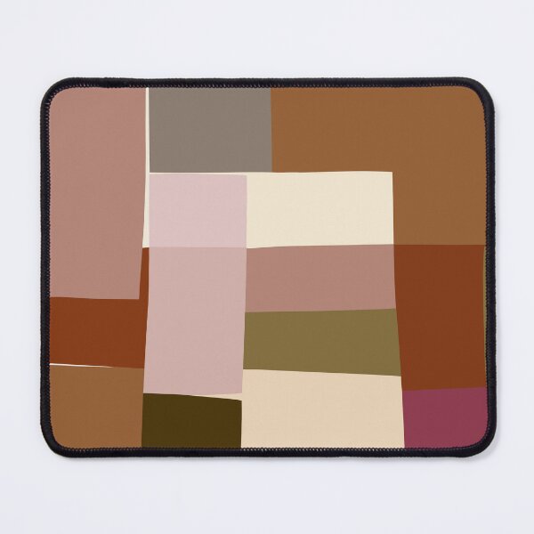 Item preview, Mosaic Color Blocking | Tan, Burgundy, Olive designed and sold by Menega  Sabidussi.