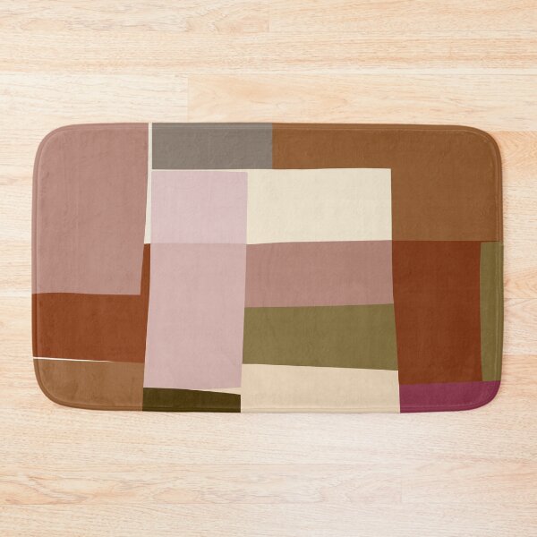 Item preview, Mosaic Color Blocking | Tan, Burgundy, Olive designed and sold by Menega  Sabidussi.