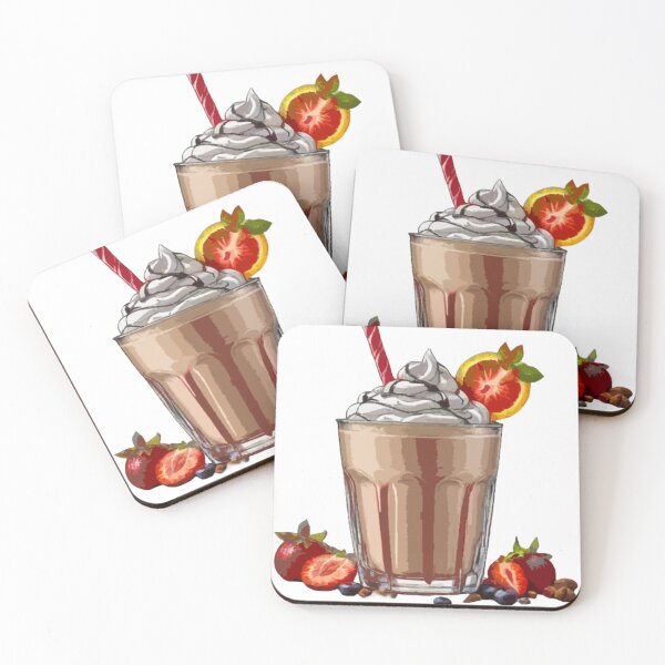 Item preview, Strawberry and Chocolate Milkshake designed and sold by AnGodeSign.