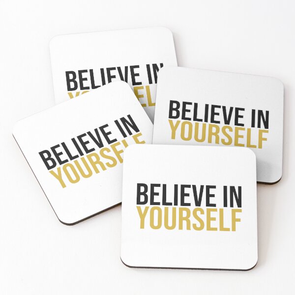 Item preview, Believe in Yourself – Minimalist Motivational Quote designed and sold by DKunic.