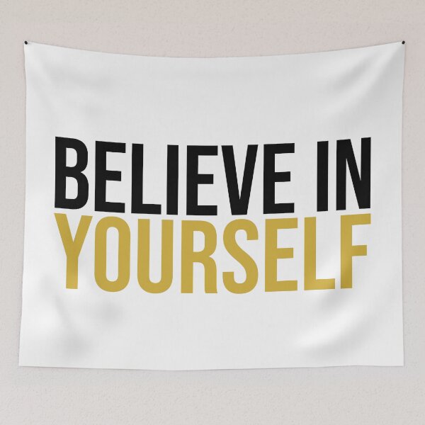 Item preview, Believe in Yourself – Minimalist Motivational Quote designed and sold by DKunic.
