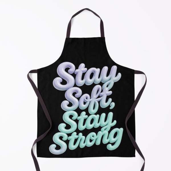 Item preview, Stay Soft, Stay Strong – Pastel Motivational Typography designed and sold by NeonCore.