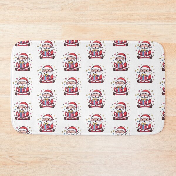 Item preview, Cute Kawaii Santa Claus with Christmas Gift designed and sold by istoriadesign.