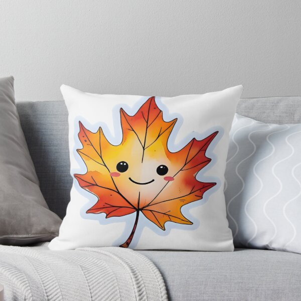 Item preview, Kawaii Fall Leaf – Cute Autumn Cottagecore Pastel Design designed and sold by OsasChild.