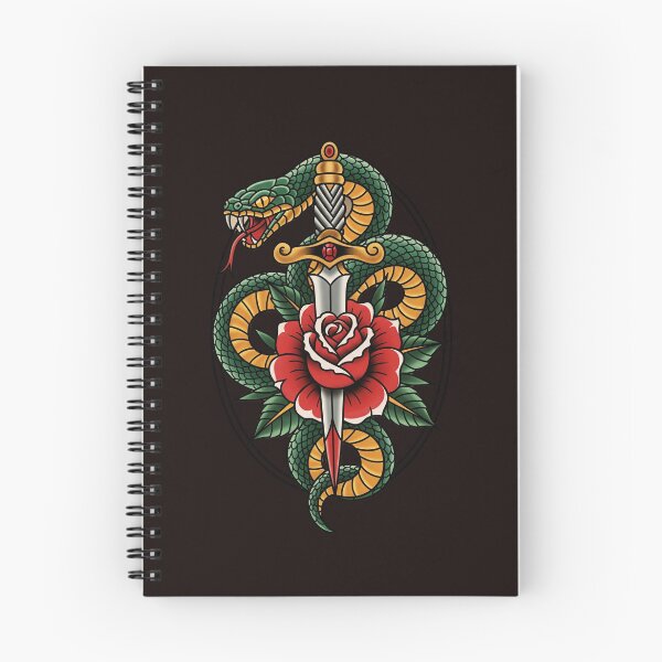 Item preview, Snake, Dagger, and Rose – Traditional Design designed and sold by DSSArt.