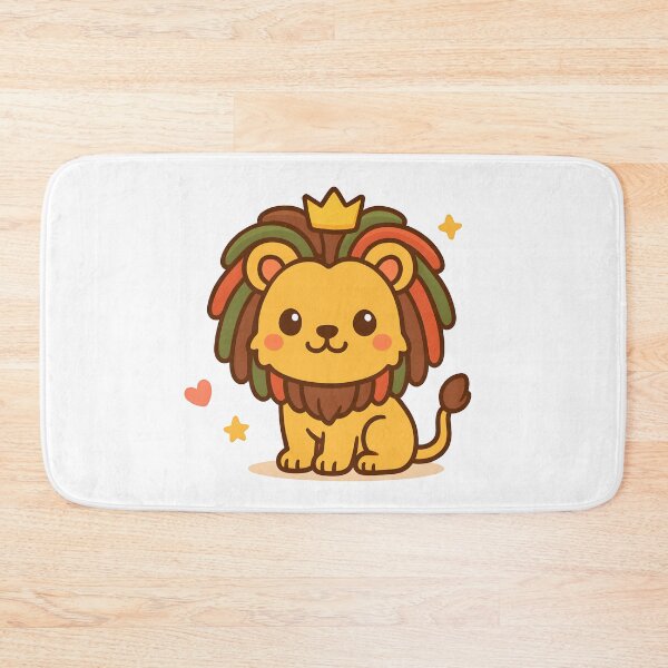 Item preview, Kawaii Rasta Lion | Cute Reggae Dreadlock Lion with Crown Design designed and sold by OsasChild.