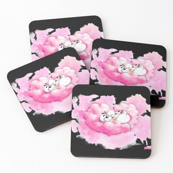 Item preview, Diddl On His Pink Heart Shaped Cloud designed and sold by MatthewFreet8.