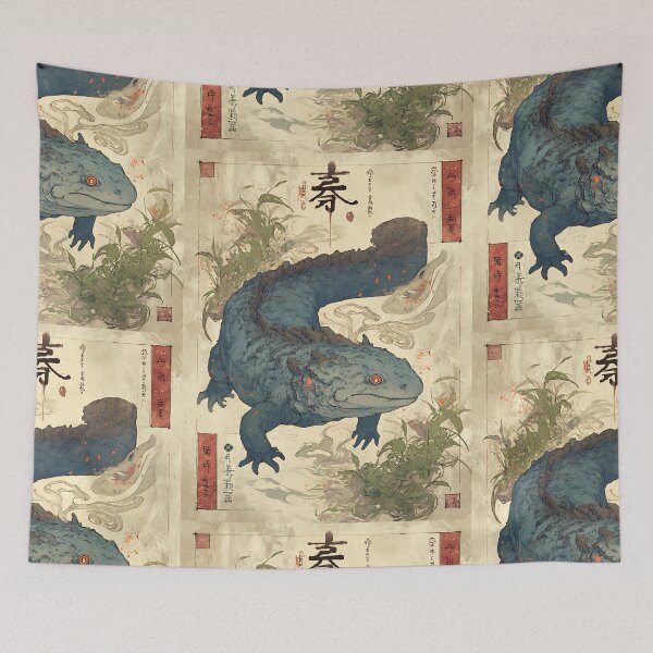 Item preview, Wild Japanese Giant Salamander Art designed and sold by bapupa.