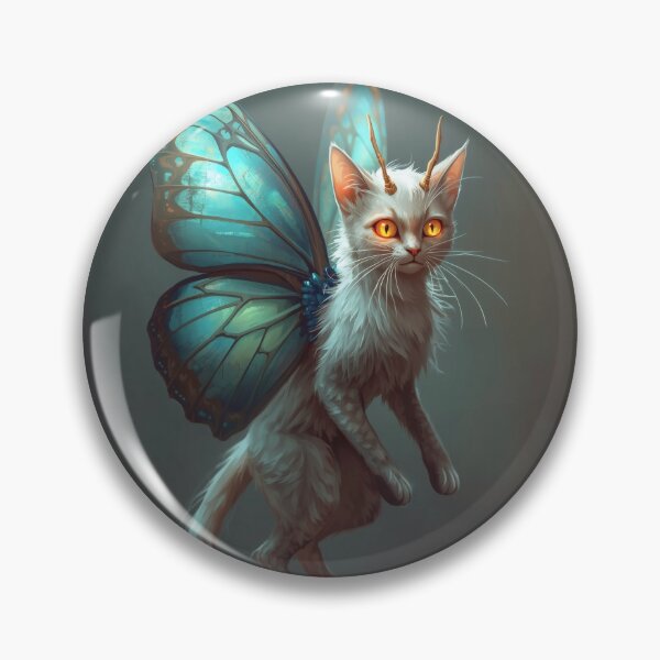 Item preview, Fantasy Creature Cat Butterfly Mashup Surreal Animal Art designed and sold by PEC-Studio.