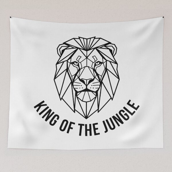 Item preview, King of the Jungle – Geometric Lion designed and sold by nkhookysun.
