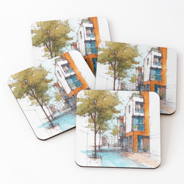 Item preview, Urban sketch #3 designed and sold by Proyava.Art.