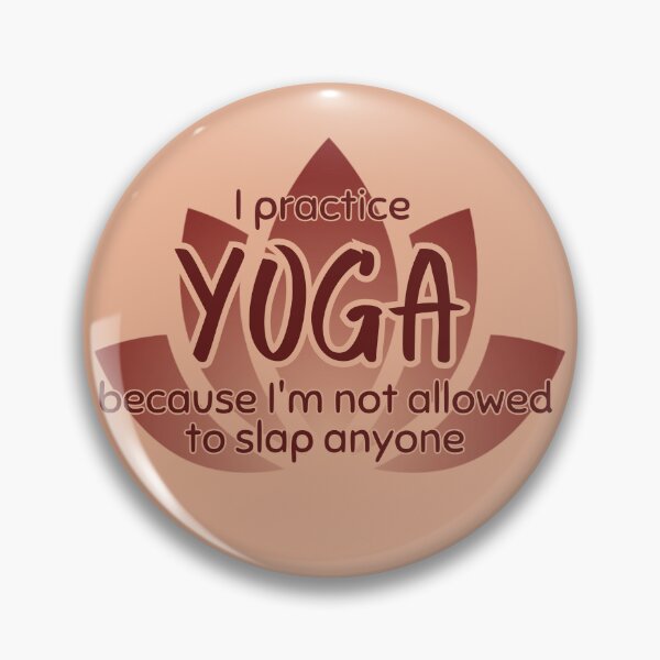 Item preview, Funny Sarcastic Yoga Phrase Lotus Flower on Pink designed and sold by TackyTime.