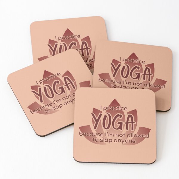 Item preview, Funny Sarcastic Yoga Phrase Lotus Flower on Pink designed and sold by TackyTime.
