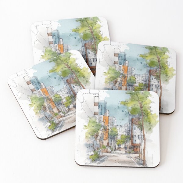 Item preview, Urban sketch #6 designed and sold by Proyava.Art.